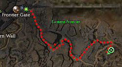 The route to Footman Tate