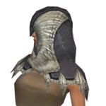 Dervish Norn Hood f gray left.png